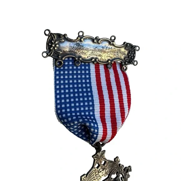 Antique 1908 Masonic Sterling Silver Medal Murree Pindi Station Lodge 2031 GLE - Picture 3 of 9